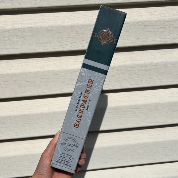 Luckies of London World Scratch Map Backpacker Edition Personalized Travel - Picture 4 of 7